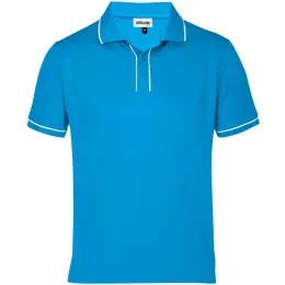Mens Osaka Golf Shirt Cyan
